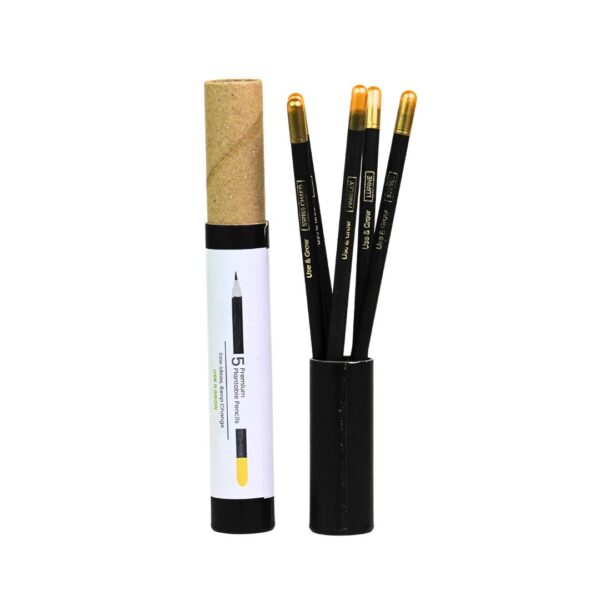 Black Gold Plantable Pencil Set (5pc) - Eco Corporate Gift