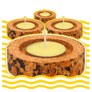 Eco Corporate Gift Eco-Friendly Floating Diya with Cork and Soy Wax