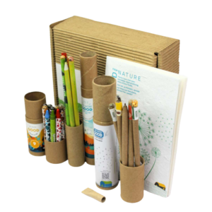 Eco Kids Eco Kit - Plantable Notepad, Crayons, Seed Pens, Pencils, Recycled Box