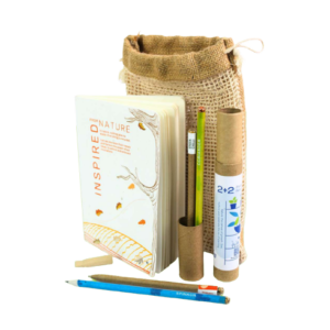 Green Days Eco Kit - Plantable Notebook, Seed Pen & Pencil in Jute Bag