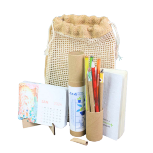 Plantable Seed Pencil Kits - Eco Jute Bag Kit