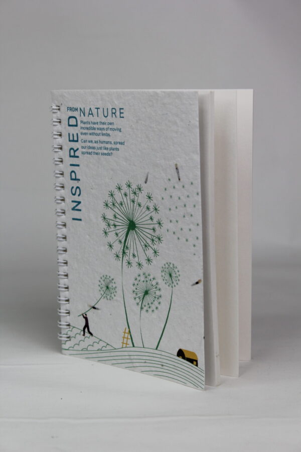 Eco Wired Plantable Notepad - Sustainable 5"x7" Stationery